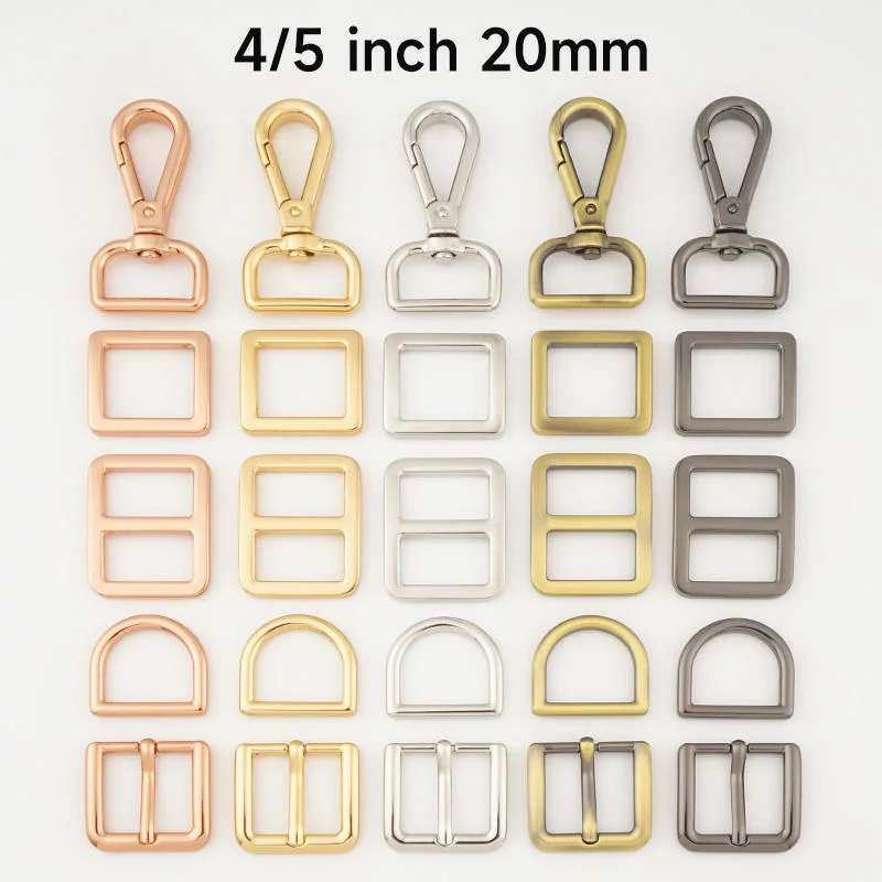 Tasche Hardware D Ring Slide Schnallen Snap Haken für Tasche Herstellung Schnallen Zubehör Handwerk