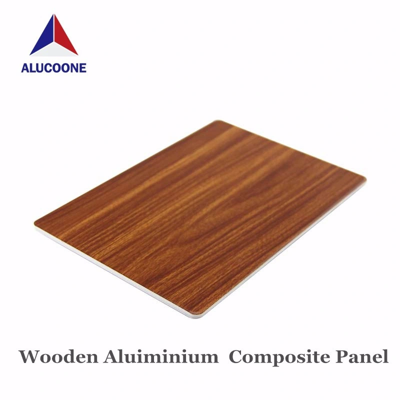 Wooden Surface Texture 3mm Aluminum Composite Panel ACP Sheet Building Material