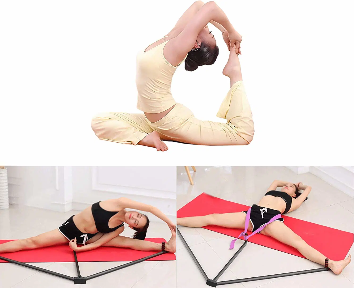 Leg Stretcher Steel Material, Leg Split Stretching Machine Stretching Equipment Flexibility for Ballet, Yoga, Dance, MMA, Taekwondo & Gymnastics Esg12934