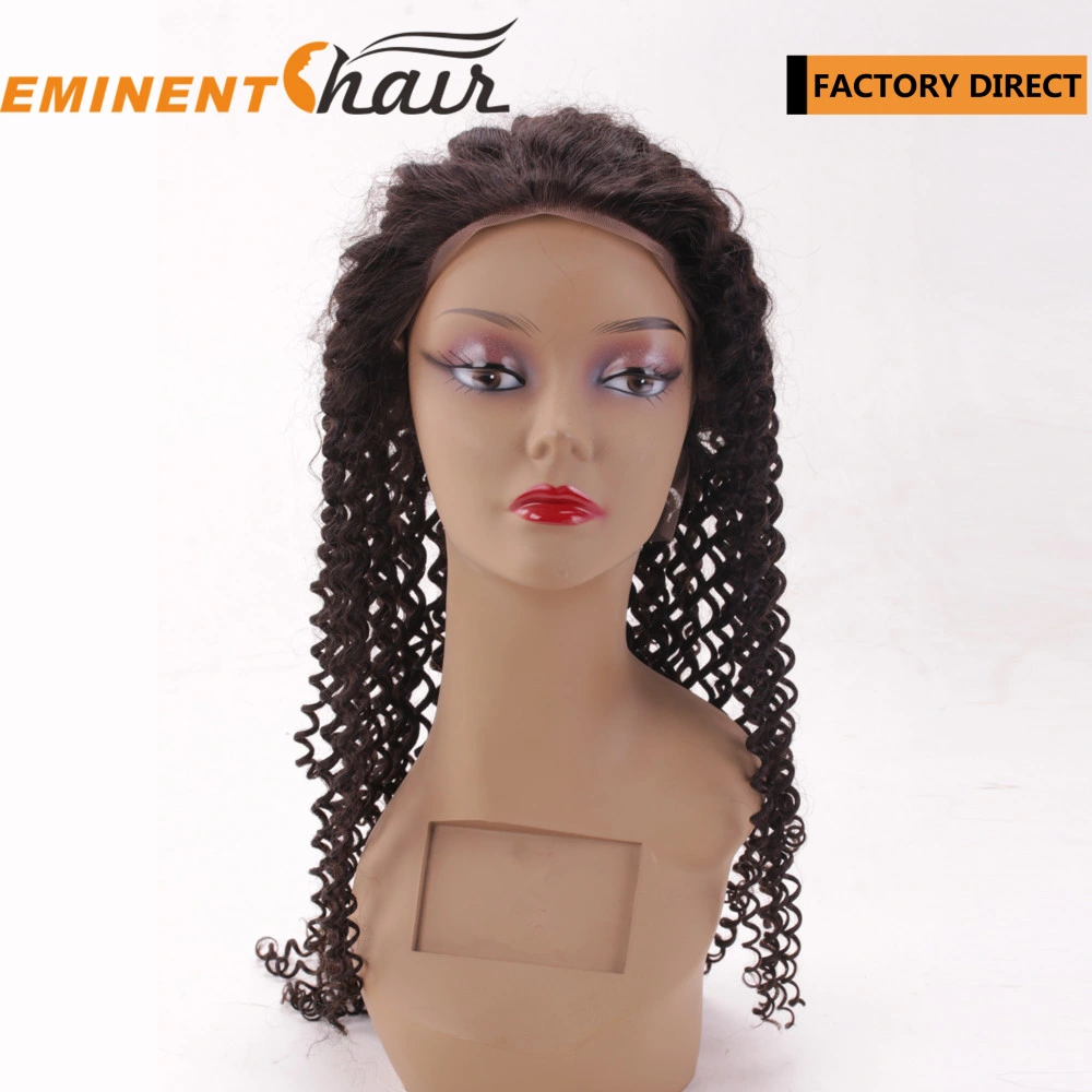 Natural Effect Wavy Human Hair Natural Black Lace Front Wig