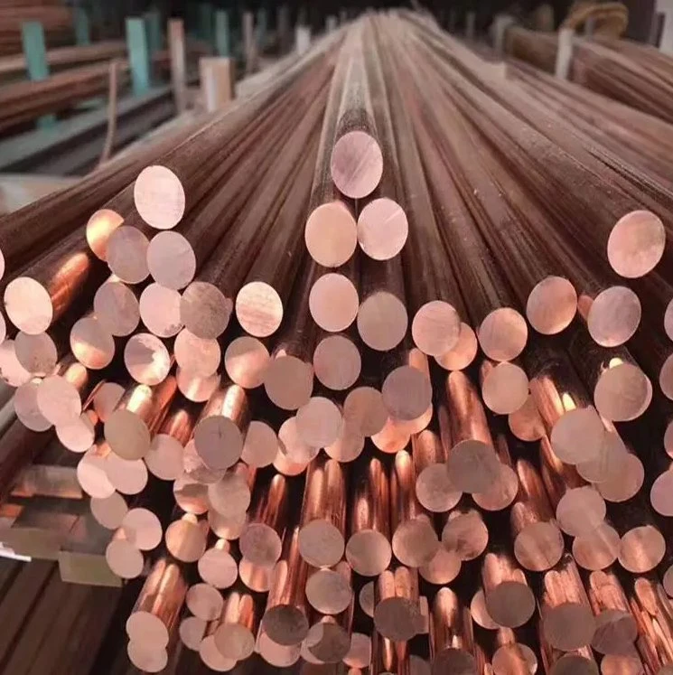 Copper Steel Ground Rod 1mm Pure Copper Iron Ground Rod 16mm 18mm Copper Earthing Bar