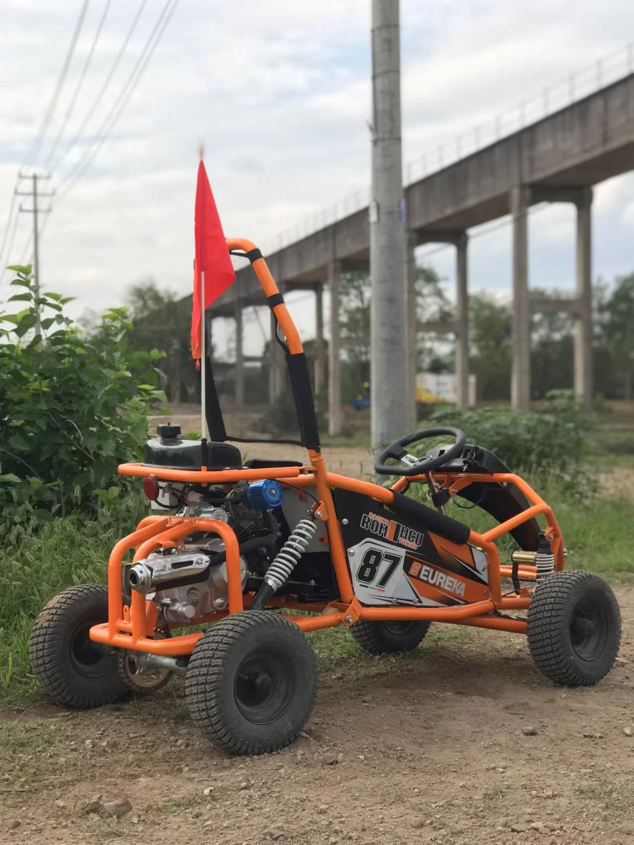 110cc Mini Go Kart con 6inch Wheel puede funcionar Jardín de la playa fuera de Road Buggy