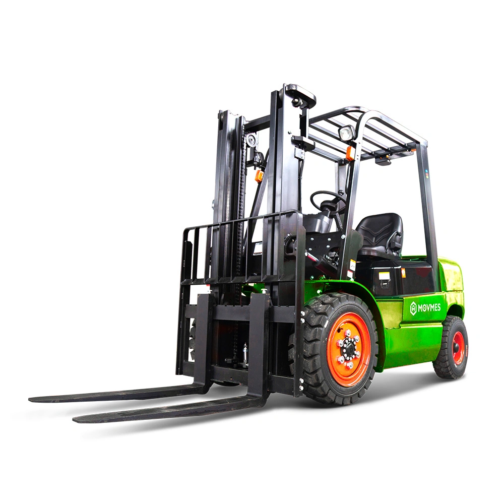 China Movmes Brand Rough Terrain Electric Forklift 3.5 Ton with 80V Lithium Battery