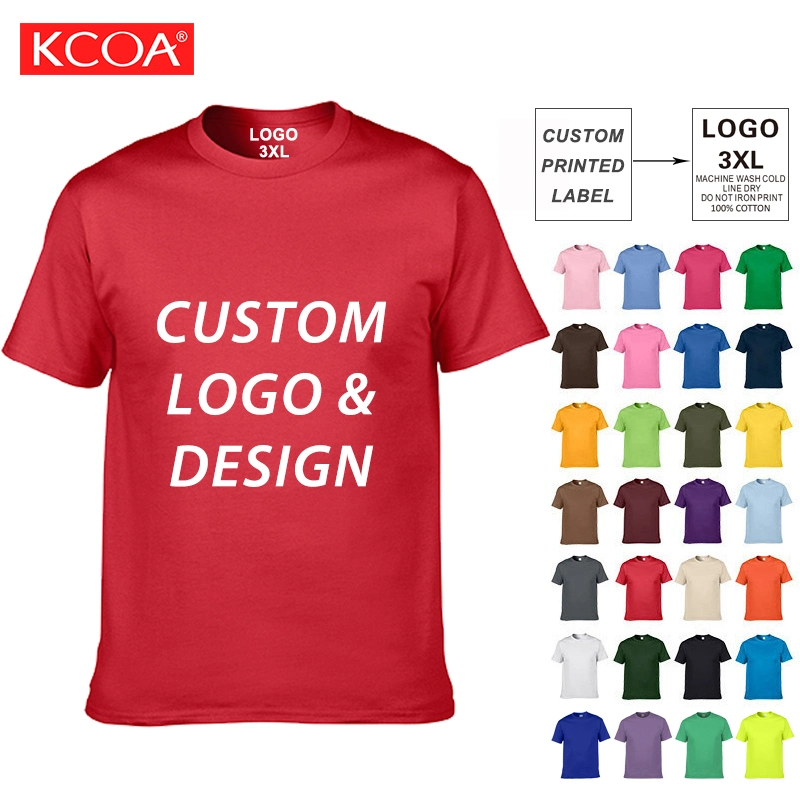 Wholesale/Supplier Oversized Bulk Custom Logo Graphic Printing Mens Blank Plain Men Cotton T Shirt