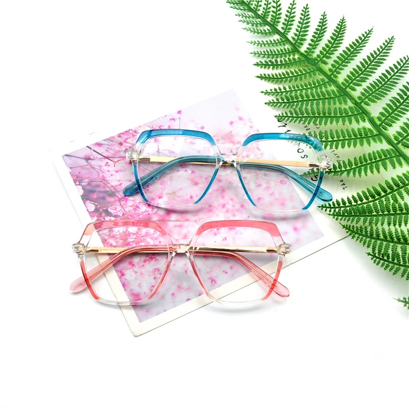 Direkt Ab Werk Hochwertige Optische Fashion Brillen Rahmen Tr90 Rahmen Polygon Brille für Frauen