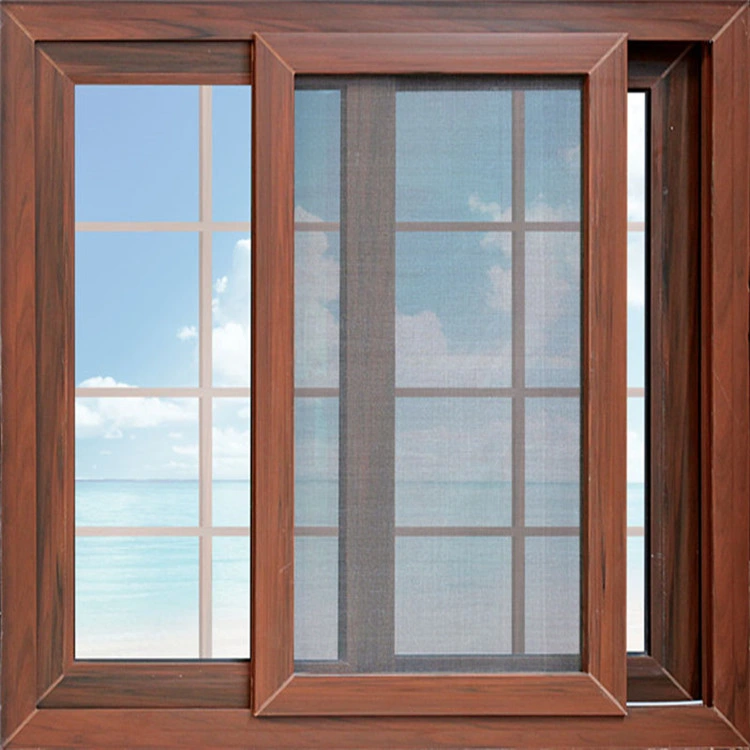 Двойной утвержденном CE закаленного стекла стеклянной полумесяца блокировки цвета шампанского UPVC самоклеящаяся виниловая пленка из ПВХ раздвижные двери и окна для дома