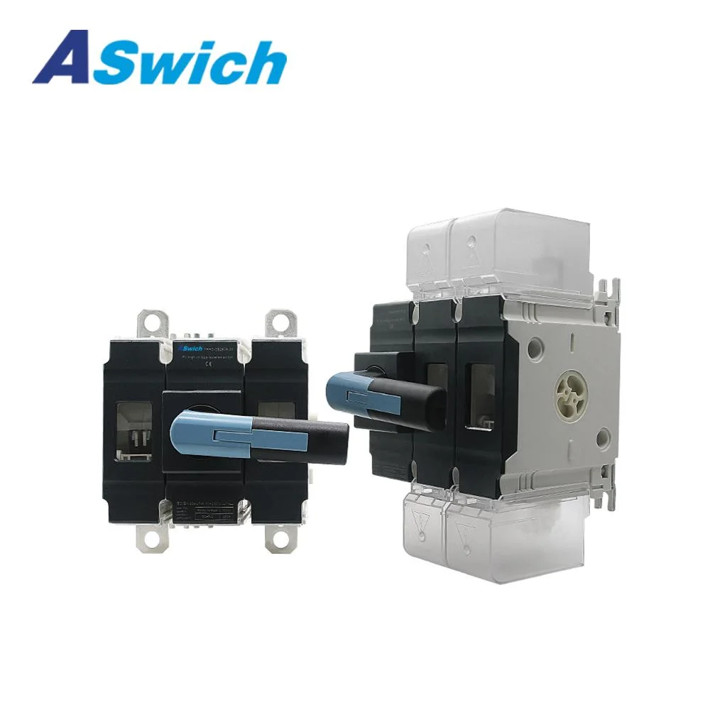 Aswich TUV Certificate 1500V Disconnecting Rotating Load Break Isolation Switch DC Disconnected Switch for Big Solar PV System