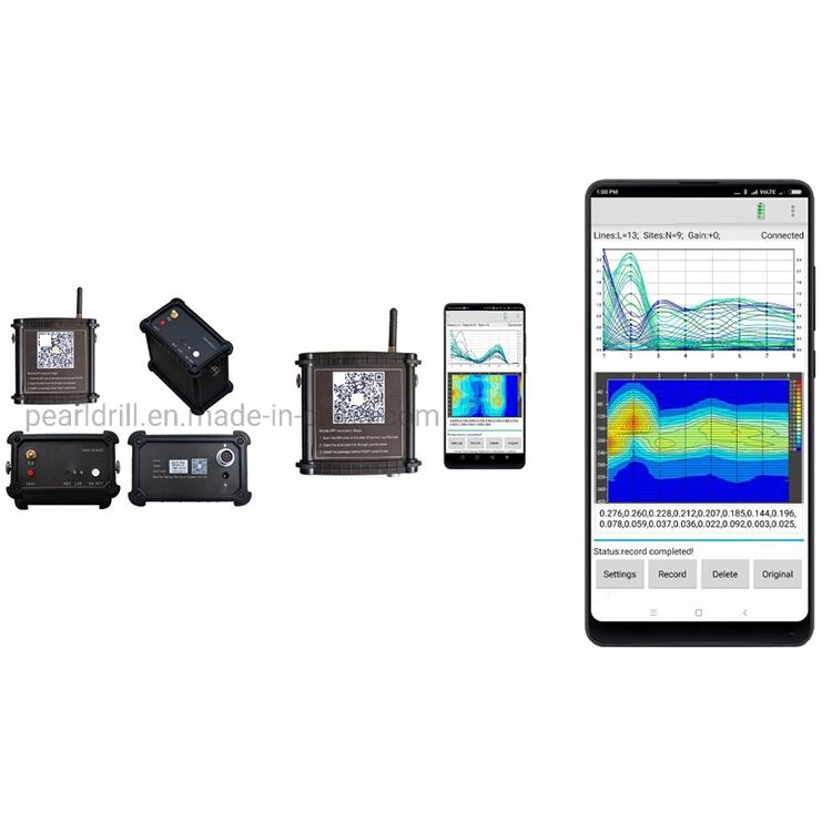 Venta de fábrica 100m a 200m 400m de profundidad Maping automático Teléfono Móvil Buscador de detector de agua subterránea de agua