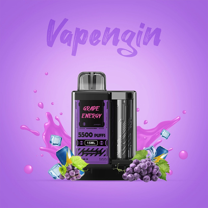 5500 Vapengin Puffs Аккумулятор для электронных сигарет Vape E-Жидкость фруктовый вкус