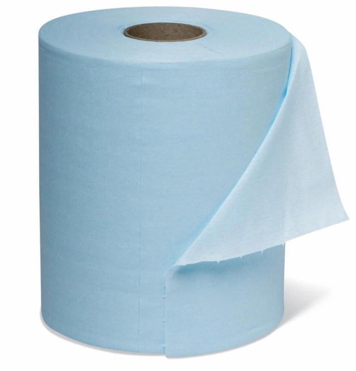 Spunlace Nonwoven Fabric Products, Woodpulp &Polyester Composite, Blue Color