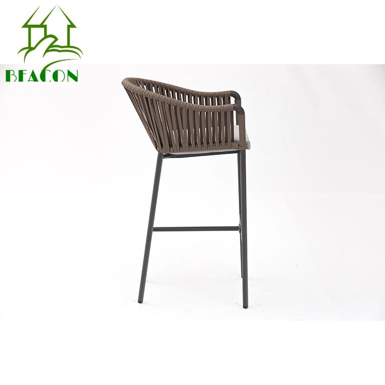 New Arrival Morden Aluminium Garden Dining Set High quality/High cost performance  Aluminium Table Outdoor Chairs Polyester Rope Woven Outdoor Chair