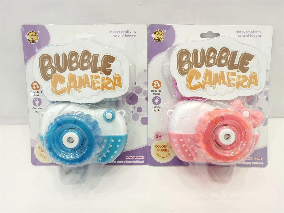 New Children&prime; S Electric Bubble Gun Music Light Automatic Bubble Machine Summer Outdoor Toy Bubble Water
