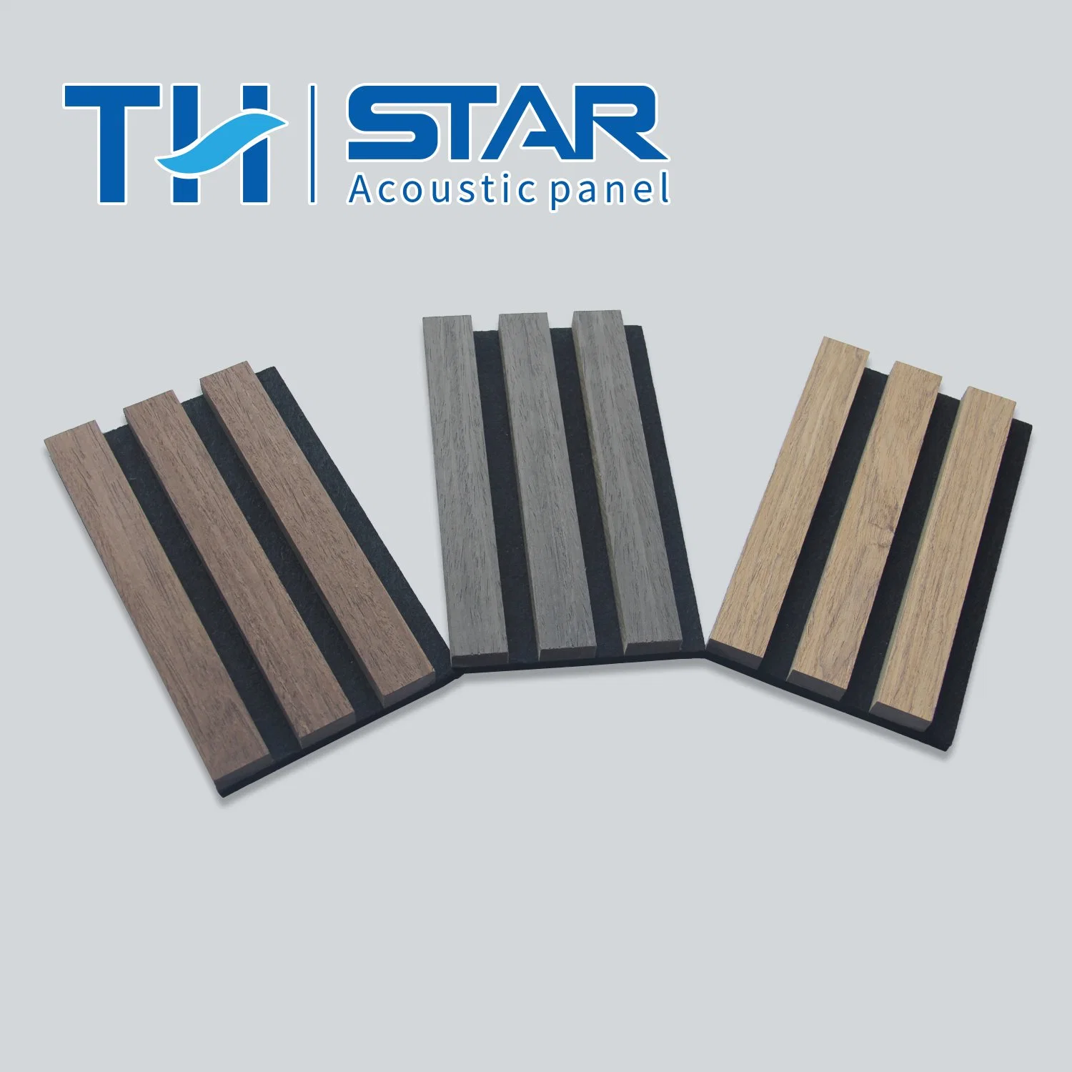 Modern Acoustic Anti Sound Absorption Proofing Wooden Design Wood Slat Polyester Fiber Wall Panel