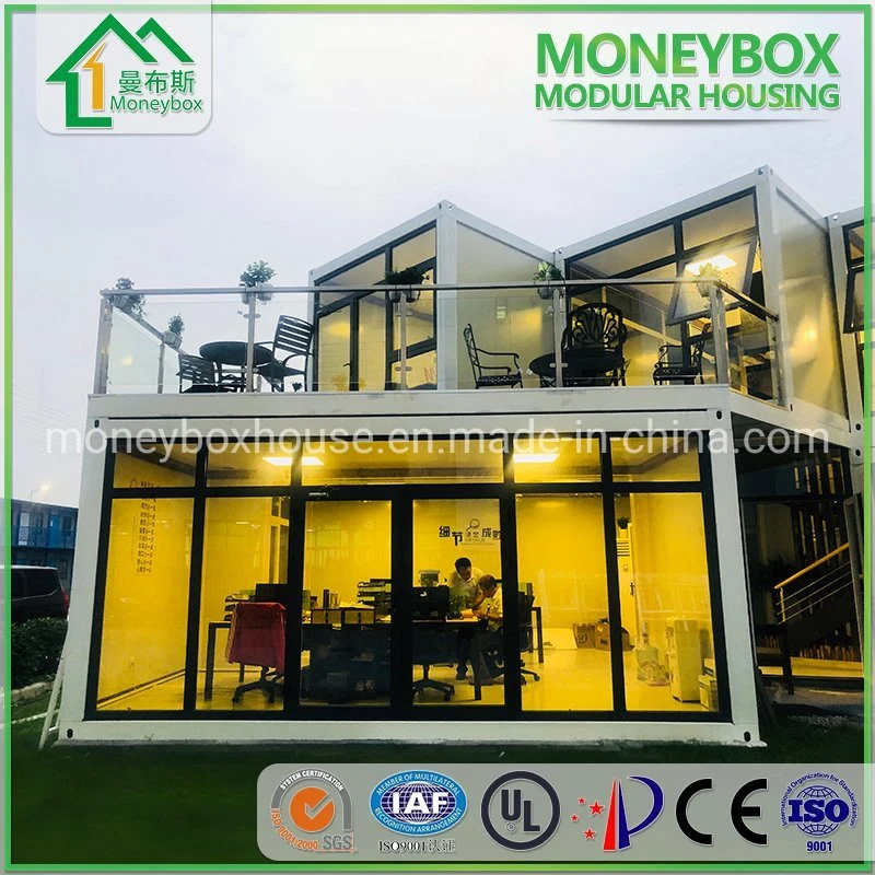 Advanced Transportable Prefab Modular Glass Steel Frame Elegant Garden Office