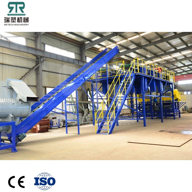 1000kg/Hr Waste Plastic Pet Bottle Recycling Washing Machine Production Line