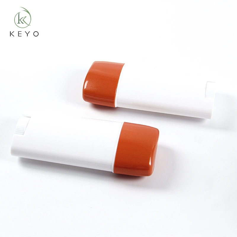 Popular Custom PP Oval White Deodorant Stick Container Packaging Cream Tube Bottle