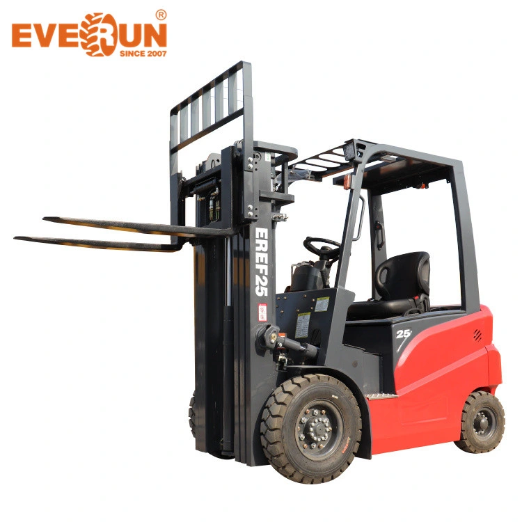 Small Forklift Everun Automatic Plastering Electric Forklift Battery Maintenance Eref25 2.5ton