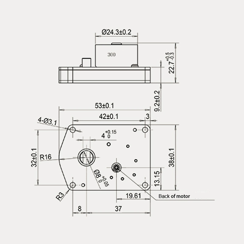 China actuador del motor con caja de cambios 2nm DC3.6V motorizado para Mini válvula de bola