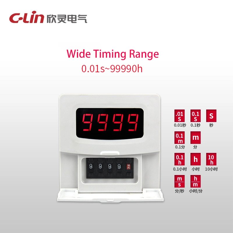 Js11s actualizado en la alimentación del relé de tiempo de retardo de marcar el funcionamiento del interruptor H/M/S de 0,01 s-99990ajustable h