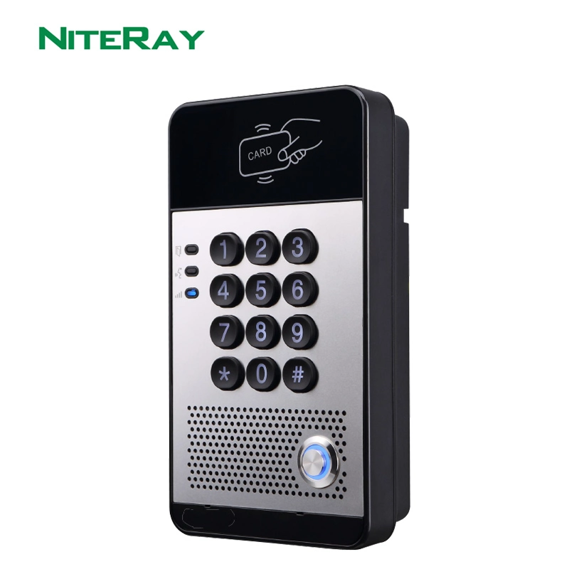 VoIP SIP Door Phone Intercom with Keypad and Swipe Card to Unlock