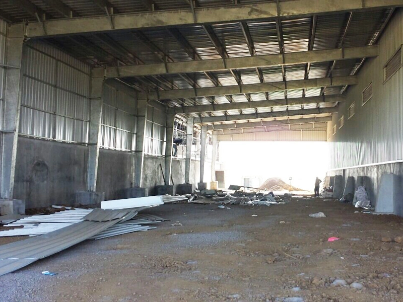 HDG Hot Dipped Galvanized Pre Engineered Prefab Steel Framed Storage Warehouse