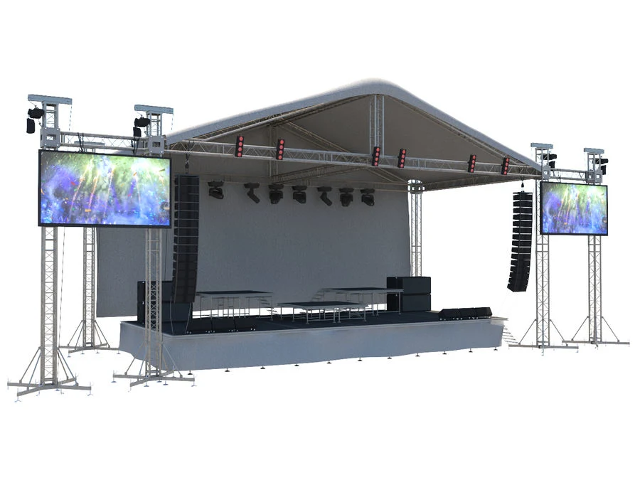 Outdoor Portable Exhibition Concert Events Wedding Stage Lighting Show Speaker Aluminum Truss for LED Display