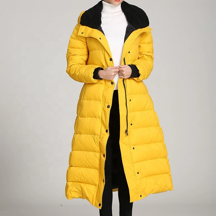 2023 Best Selling Windproof 100% Polyester Women's Long Custom Winter Outdoor Thermal Jacket Down Coat