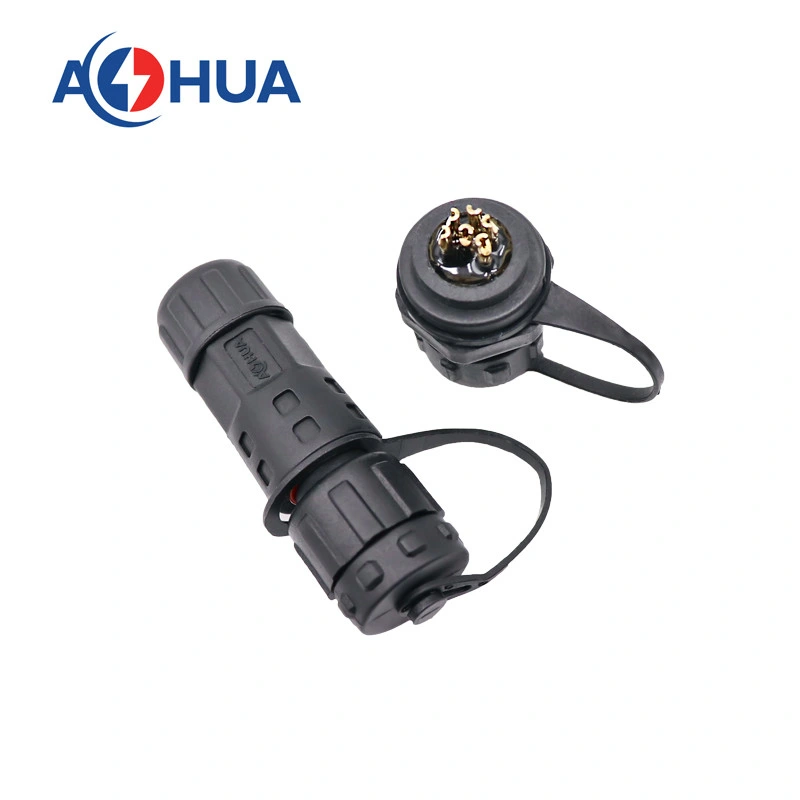 IP67 Wasserdichter Kabel-Platine-Anschluss M12 Gewindesicherung Stecker Panel Signal Connector Multi-Core Power Outdoor LED Display Connector 6pin Elektrischer Stecker