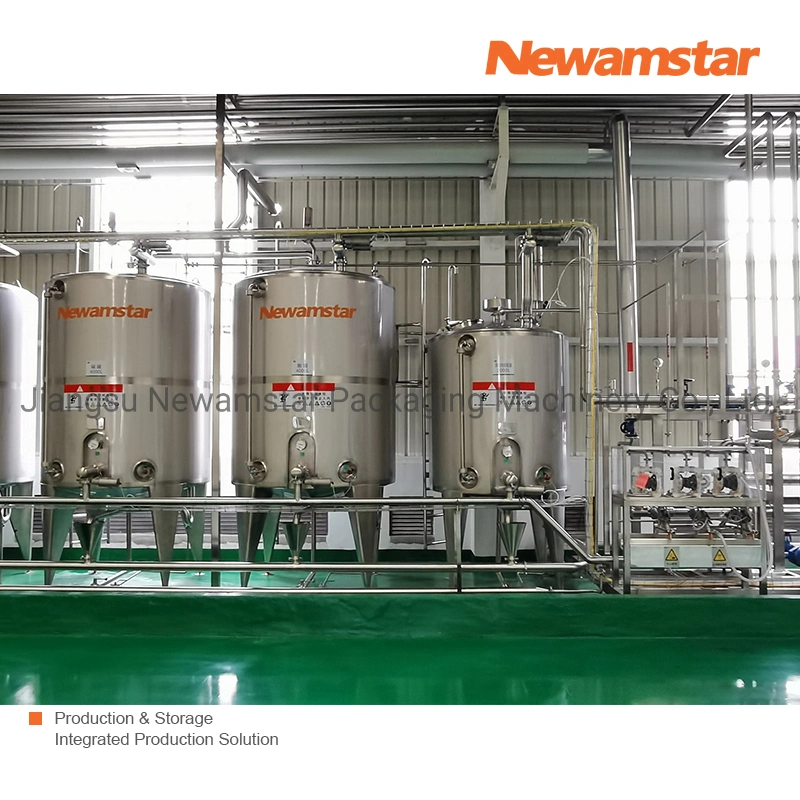 Automatic Juice Milk Coffee Dairy Condiment Oil Processing Blending Water Treatment Wtp Machine Plant Blowing Filling Machine