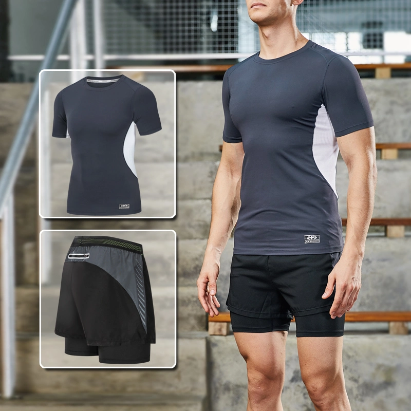 Men's Sports Quick-Drying Tight-Fitting Training Suit Running Fitness Yoga Wear Yoga Clothing Set