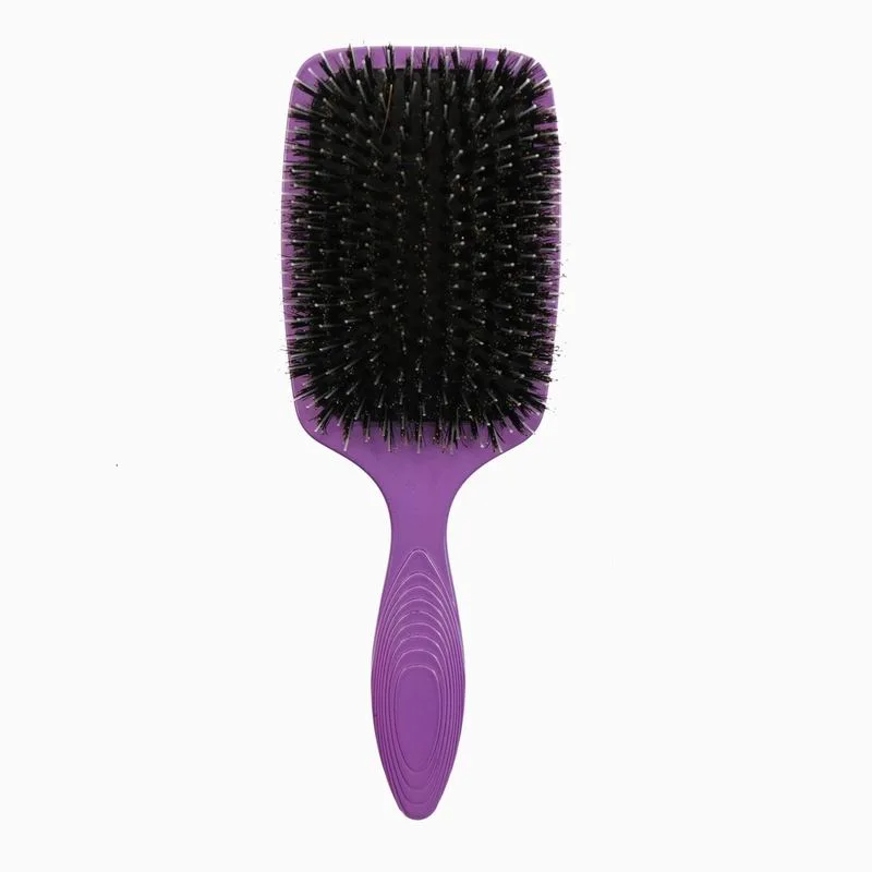 Wholesale/Supplier Salon Tools Purple Color Paddle Hair Brush with Logo
