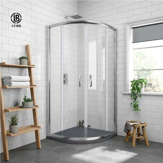 High Quality Aluminum Flat Open Shower Room with Tempered Glass