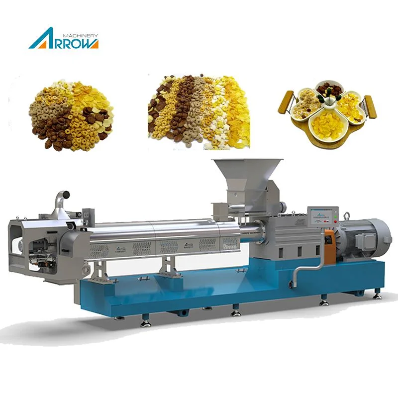 Arrow Long Using Time Choco Shells Production Machine Oats Flakes Machine Breakfast Cereals Production Line