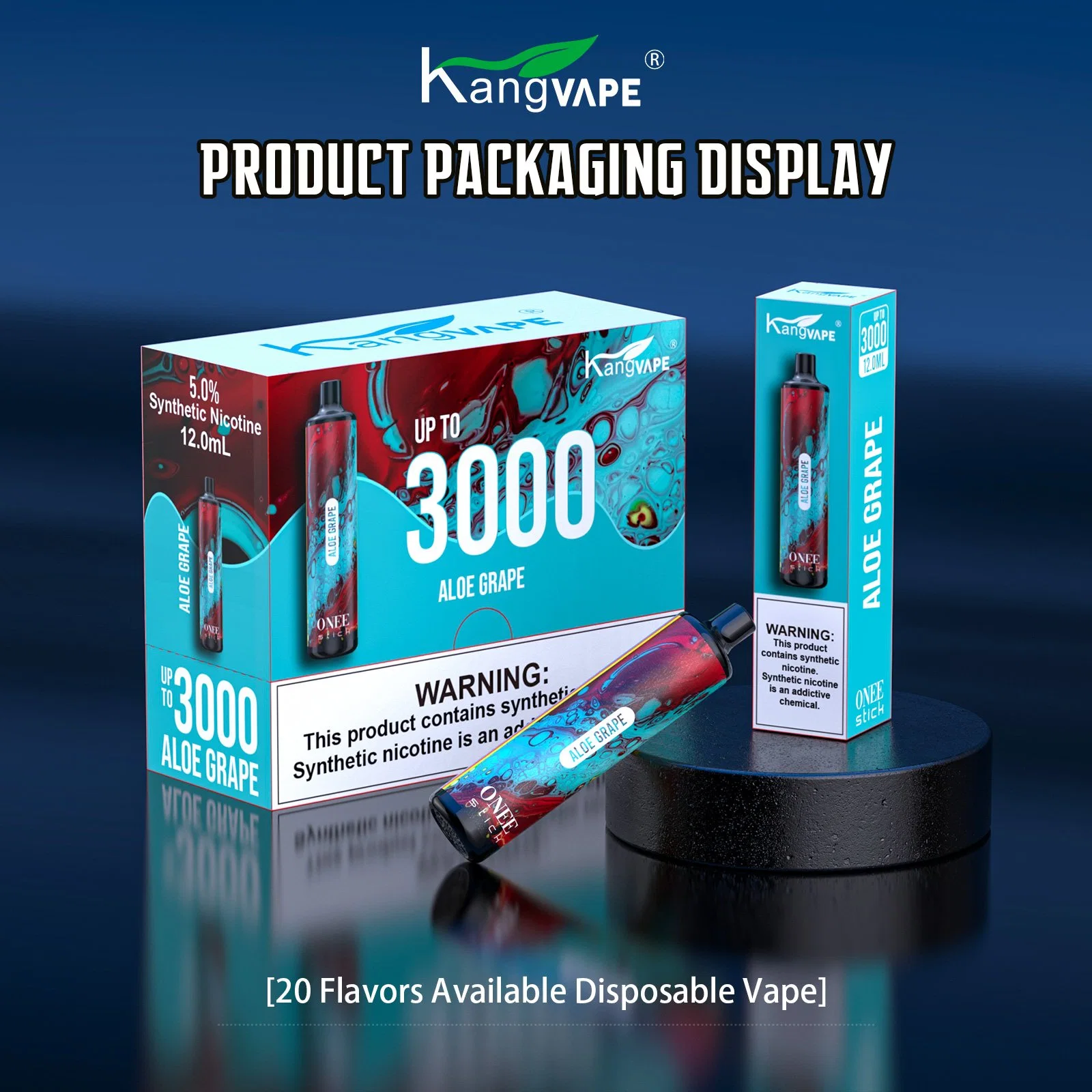 Kangvape Onee Stick 3000 Puff، أهلاً بك معرفة المزيد