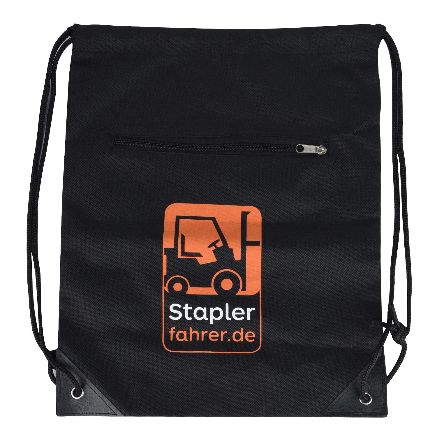 Drawstring Bag with Gold Logo, Picnic Drawstring Backpack, Sportpack, Custom Promotional Gift Bag
