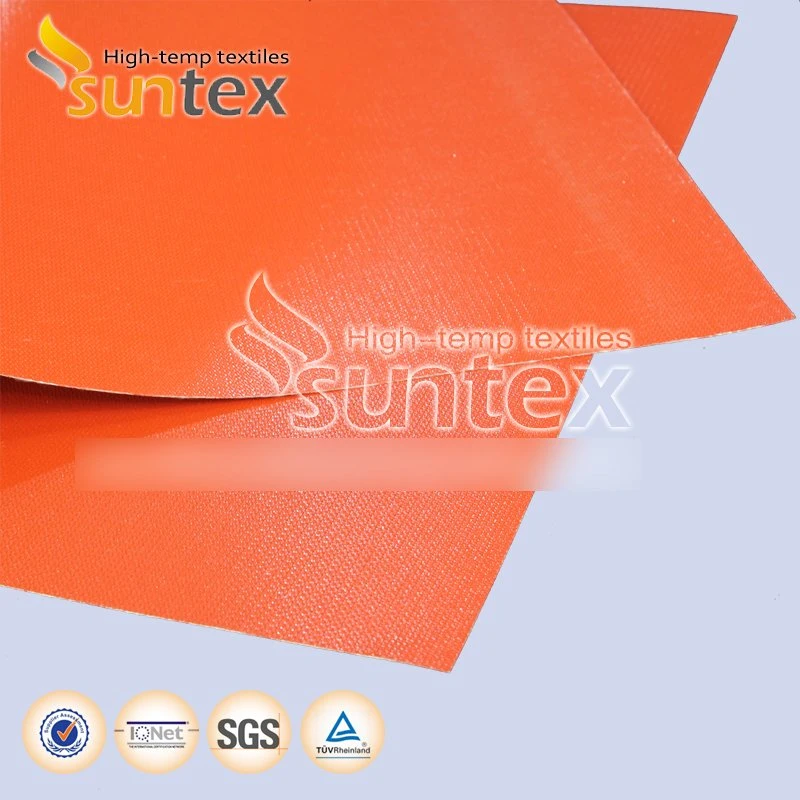 Résistance à haute température bonne résistance à la corrosion le tissu de verre revêtus en silicone pour couverture anti-feu Fire Pit Mat et ignifugé Sac de document