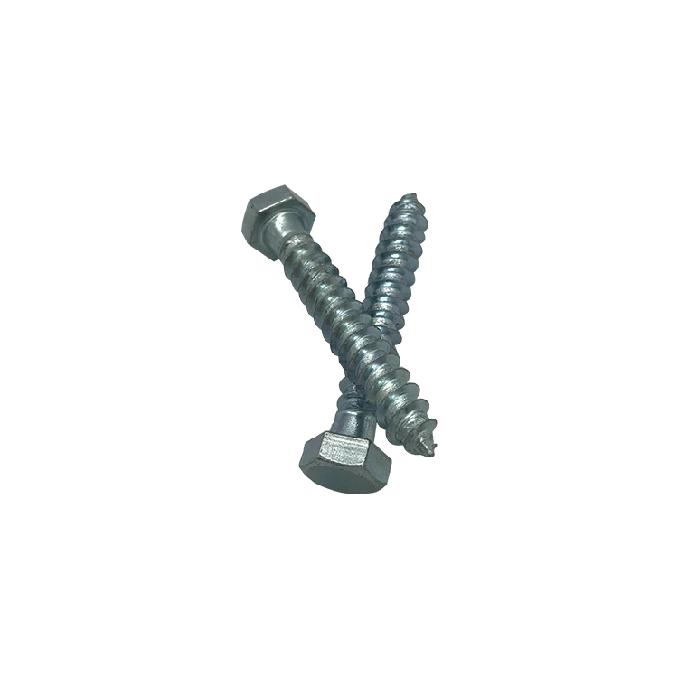 DIN571 pulgadas ASME B 18.6.1 Lag de cabeza hexagonal de acero inoxidable tornillos para madera