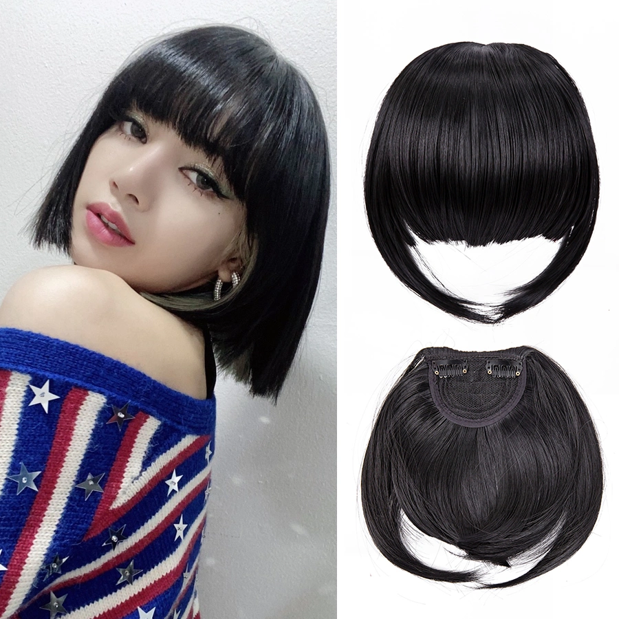 Precio al por mayor Toupee con Bangs Straigh Topper Hairpiece Top Piece Pelucas