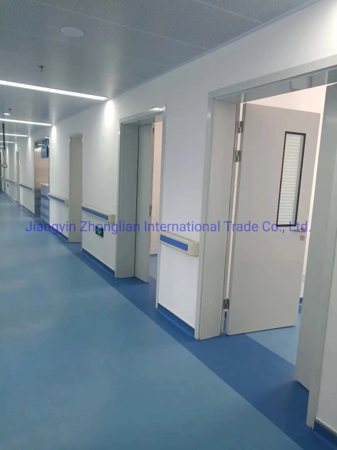 Escuela de Diseño Interior moderno Hospital puerta de acero de vidrio para salas limpias