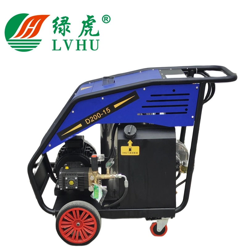 Hot Water High Pressure Cleaner Oil Dirt Cleaning Cold Hot Water Washer Electric Motor or Diesel Engine 10 Meters 15-18 L/Min