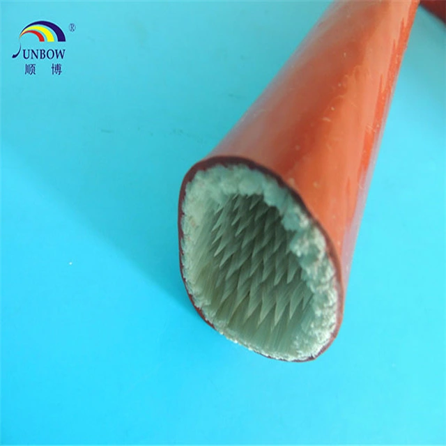 Fiberglass Silicone Rubber Coated Fire Resistant Sleeves