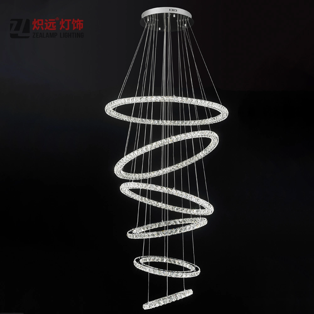 Customized LED Pendant Lamp Decorative Project Pendant Light Crystal Chandelier