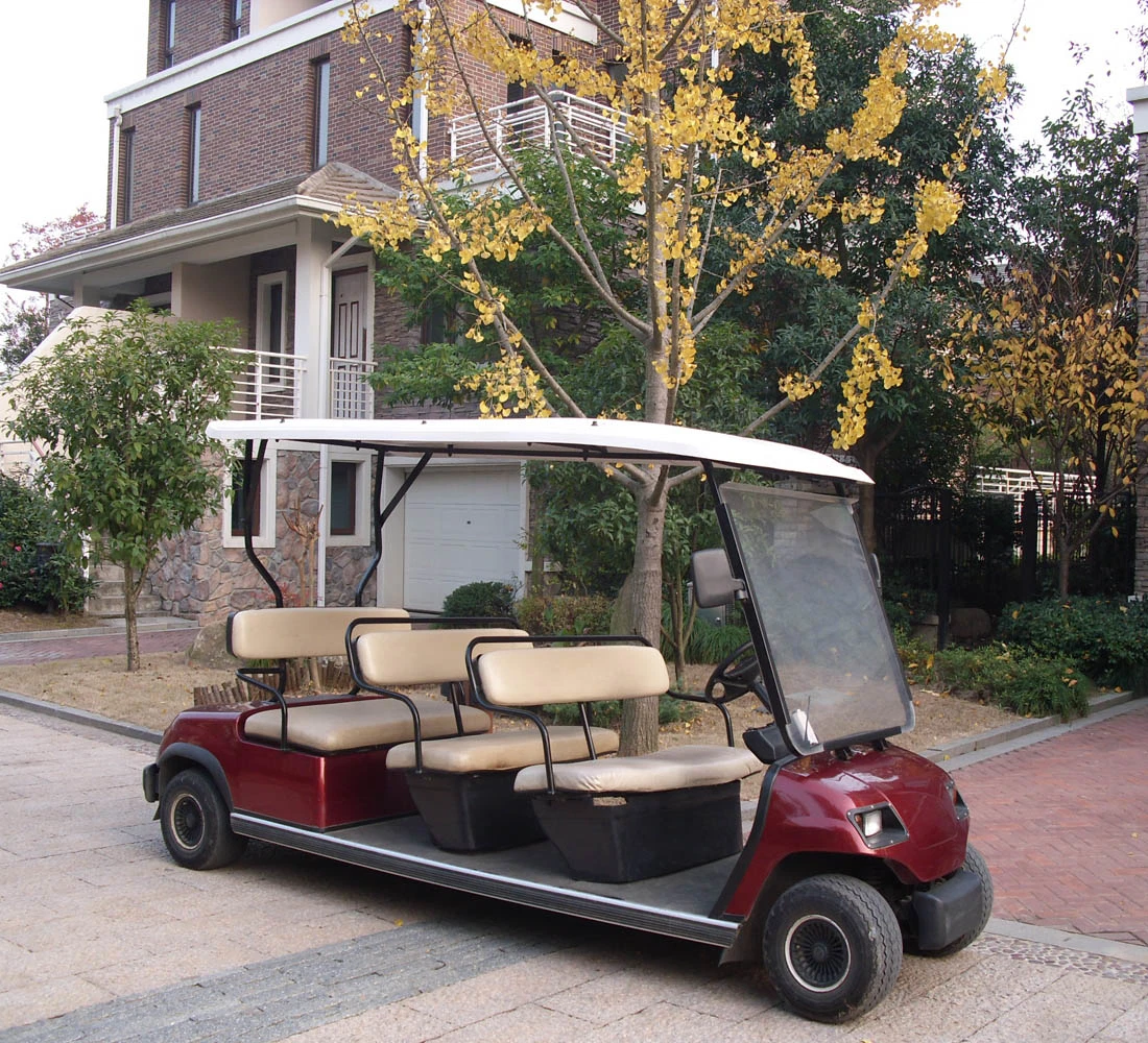 CE Approved Antique Electric Golf Cart 8 Seats Electric Sightseeing Car