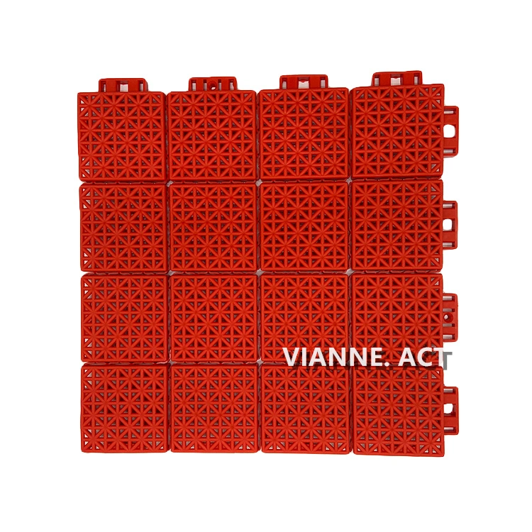 Chão de basquetebol de intertravamento de PP para utilização no exterior o ASF-02