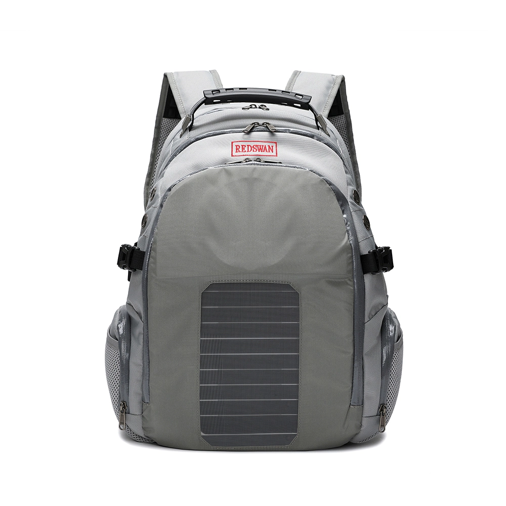 El deporte ciclismo intermitente mochila con paneles solares de carga USB (RS-190203-1)