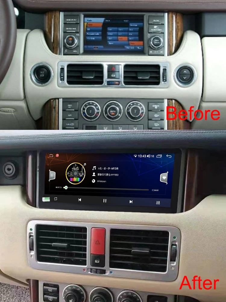 10.25inch Android Car Radio Screen for Land Rover Range Rover 2006 - 2013 GPS Stereo IPS Touch Carplay Audio Player