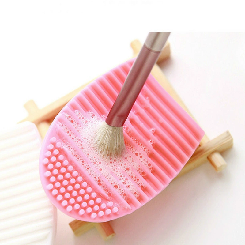 Makeup Brushes Cleaner Silicone Pad Cosmetic Eyebrow Brush Cleaner Tool Brush Washing Tool Scrubber Brush Cleaning Pad