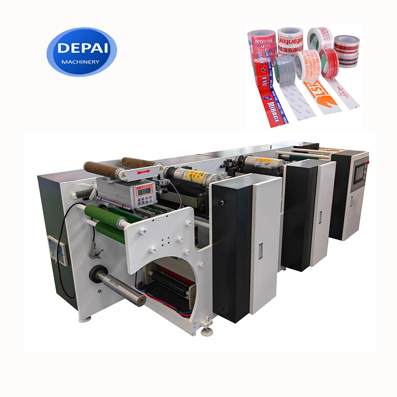 Jumbo Roll 2 3 Colors BOPP Adhesive Tape Flexo Printing Machine