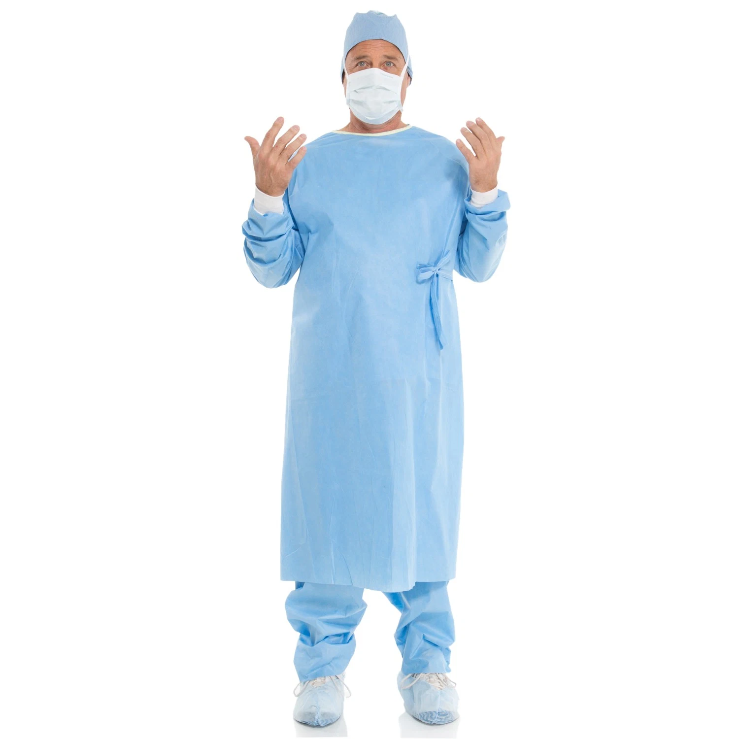 Medical Supply Doctor Gown Disposable Surgeon Gown PP PE Non Woven Surgical Gowns