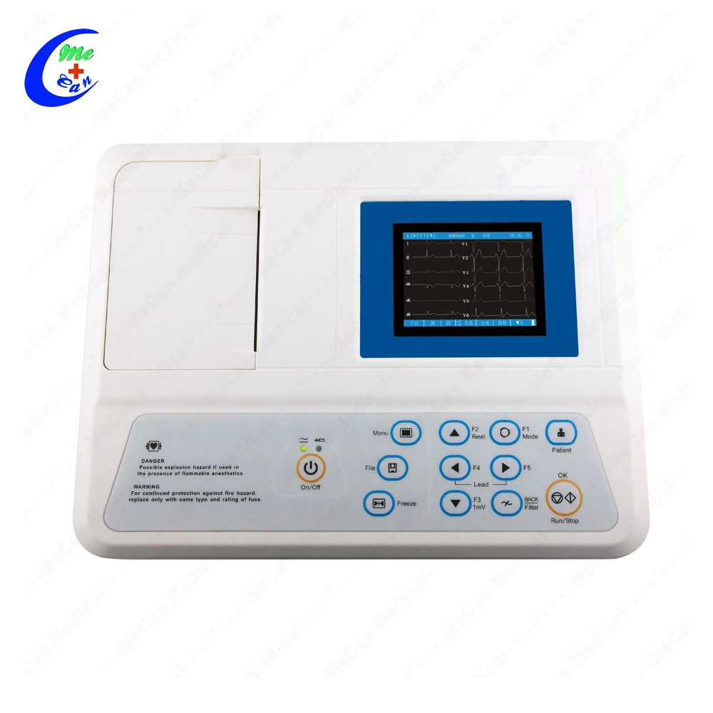 Factory Price 12 Lead ECG Leads 6 Channel Electrocardiograph Portable EKG Machine